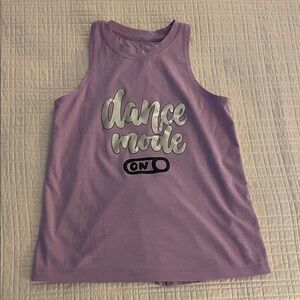 Lilac Kids Tank Top with Dance Mode Graphic
